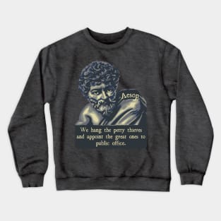 Aesop Portrait and Quote Crewneck Sweatshirt